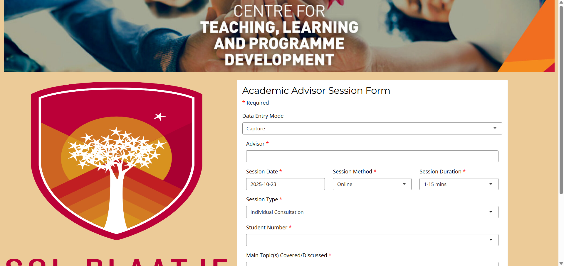 Academic Advisor Web App